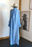 Halter Neckline Sleeveless Asymmetric Women's Maxi Dress