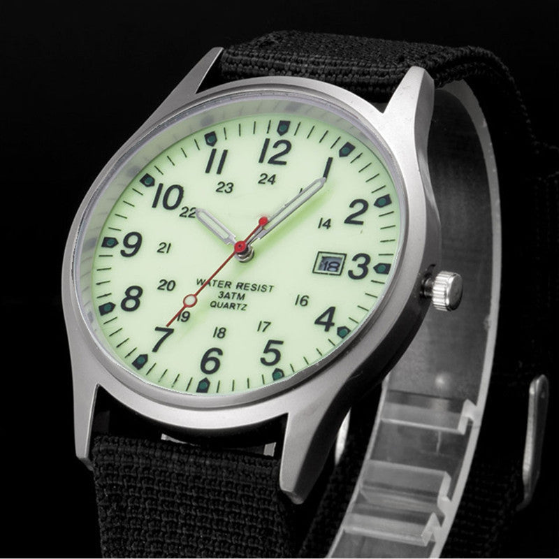 Military Style Calendar Watch