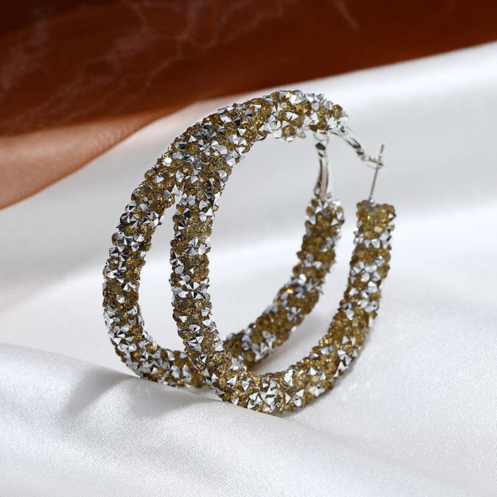Chic, Opulent, and Radiant Hoop Earrings
