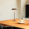 Iron Elegance Rechargeable Touch Lamp – Warm LED Light with Sturdy Metal Construction