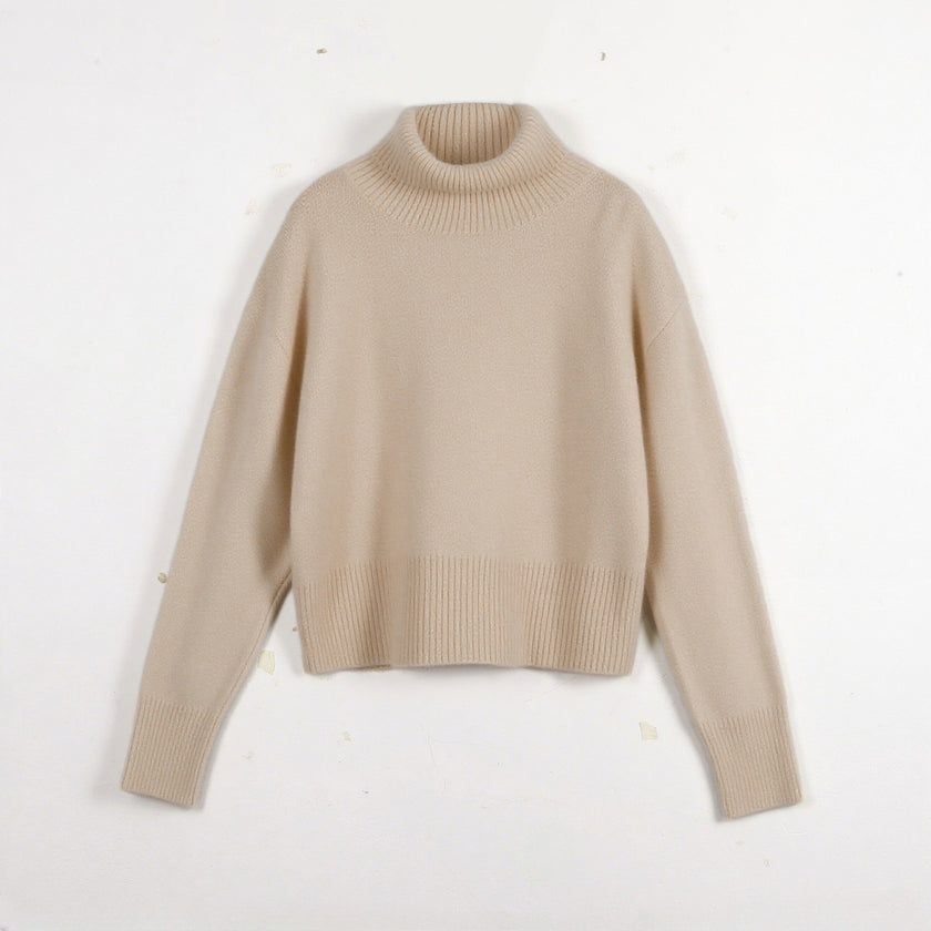 High Collar Black Sweater