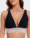 Women's FJØRNA shaping high waist halter neck bikini set, stylish swimwear with supportive high waist and halter top design.