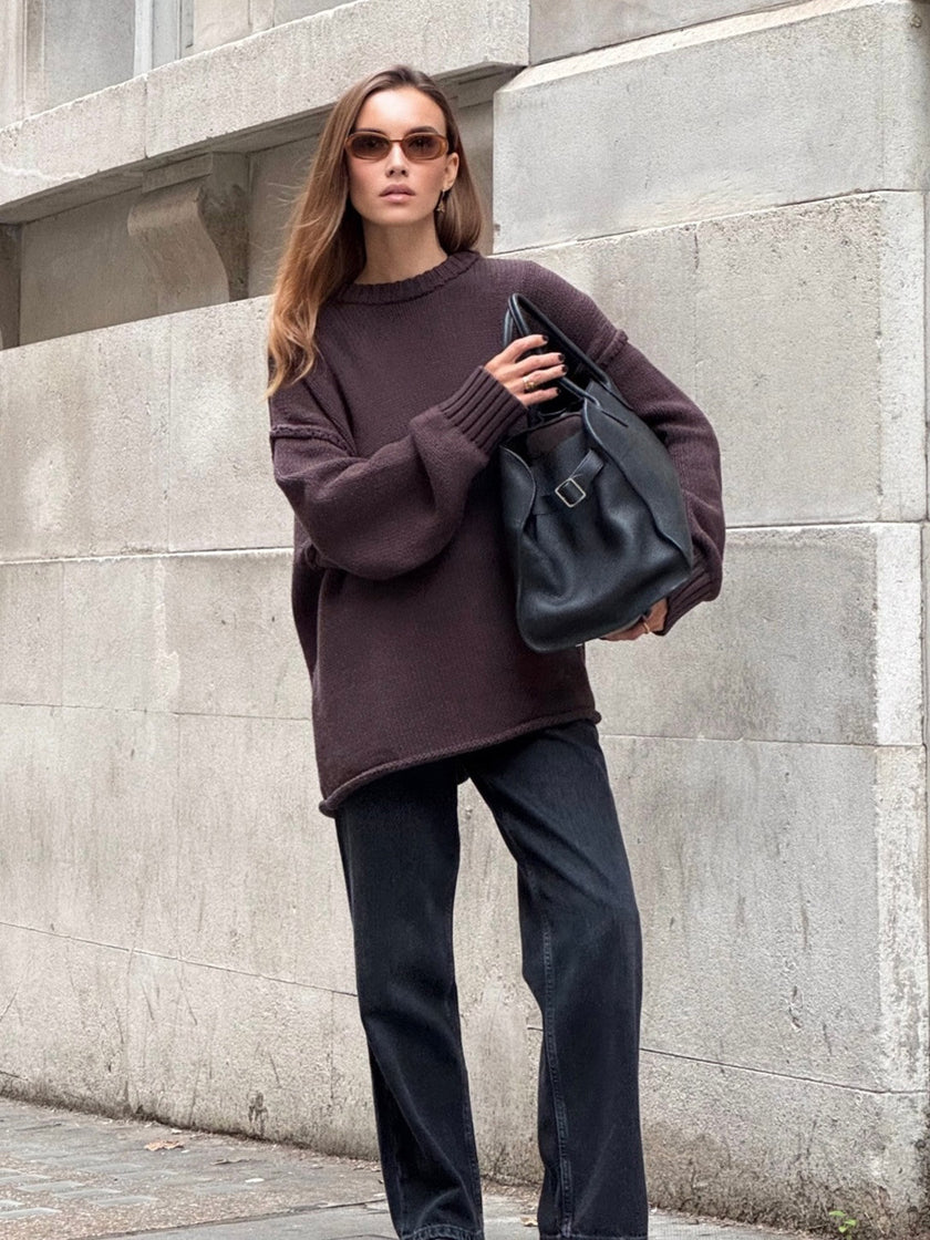 Casual Knitted Sweater White