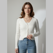 Ava – Cardigan Ladies Women’s Cropped Knitwear | Stylish Top