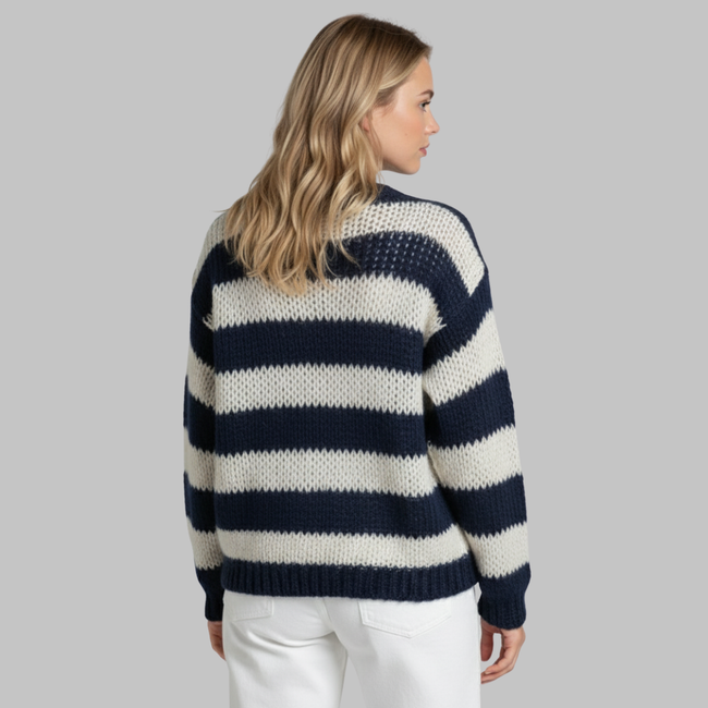 Linde | Women's Striped Knit Sweater
