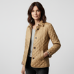 Women's Quilted Button-Up Jacket -  Lightweight, Stylish Outerwear for All Seasons
