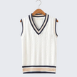 Christof - Men's Chunky V-Neck Sleeveless Knit Sweater
