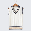 Christof - Men's Chunky V-Neck Sleeveless Knit Sweater