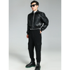 Marco – Black Leather Jacket Men’s Stylish Bomber | Warm and Soft 5