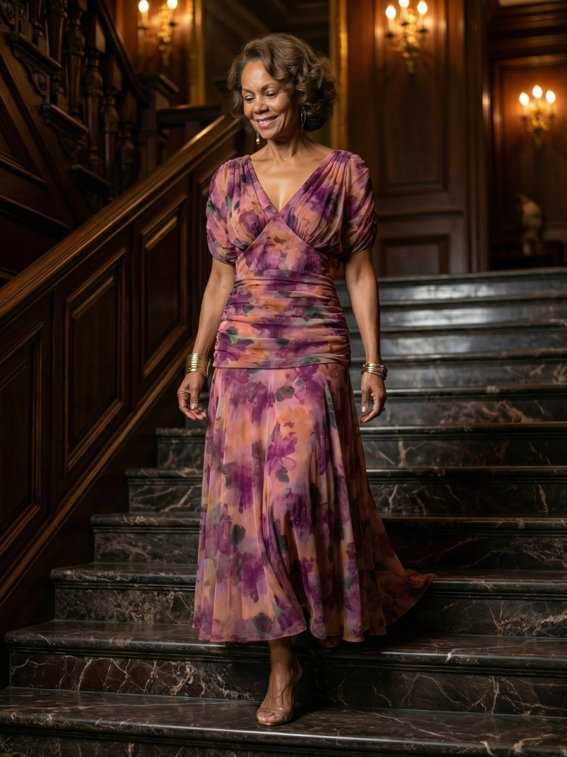 FJØRNA elegant off-shoulder midi dress for women, bodycon fit, showcasing a stylish and sophisticated evening wear look.