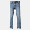 Men's lightweight casual straight-leg jeans by FJØRNA, showing classic denim style and fit in a relaxed pose.
