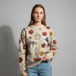 Floral Knit Pullover