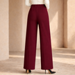 FJØRNA women's high waist wide leg tailored pants, stylish and comfortable for modern casual or office wear.