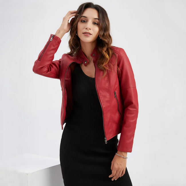 Emma – Leather Jacket Women + Stylish/Trendy - Plus Size Outerwear 1