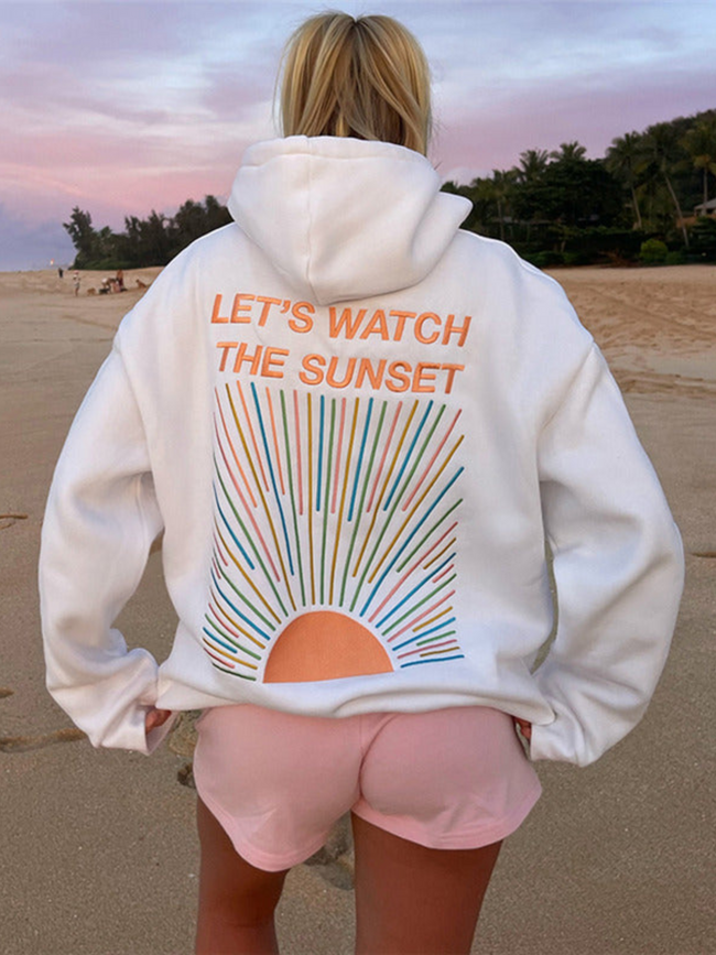 Lisa - Women's Sunset-Inspired Hoodie