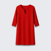 Jasmine - Chic V-Neck Polyester Summer Dress