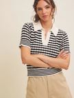 Women’s Striped V-Neck T-Shirt