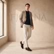 FJØRNA men's penny loafers shoes featuring classic leather design and slip-on style, ideal for casual and formal wear.