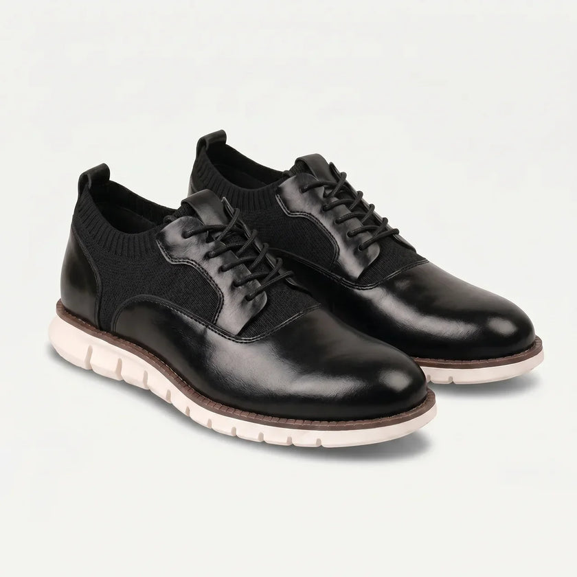 FJØRNA men's leather lace-up dress shoes with polished finish and classic design, suitable for formal wear