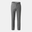 Men's tailored relaxed fit straight leg trousers by FJØRNA, featuring classic design and neutral color, shown on a model.