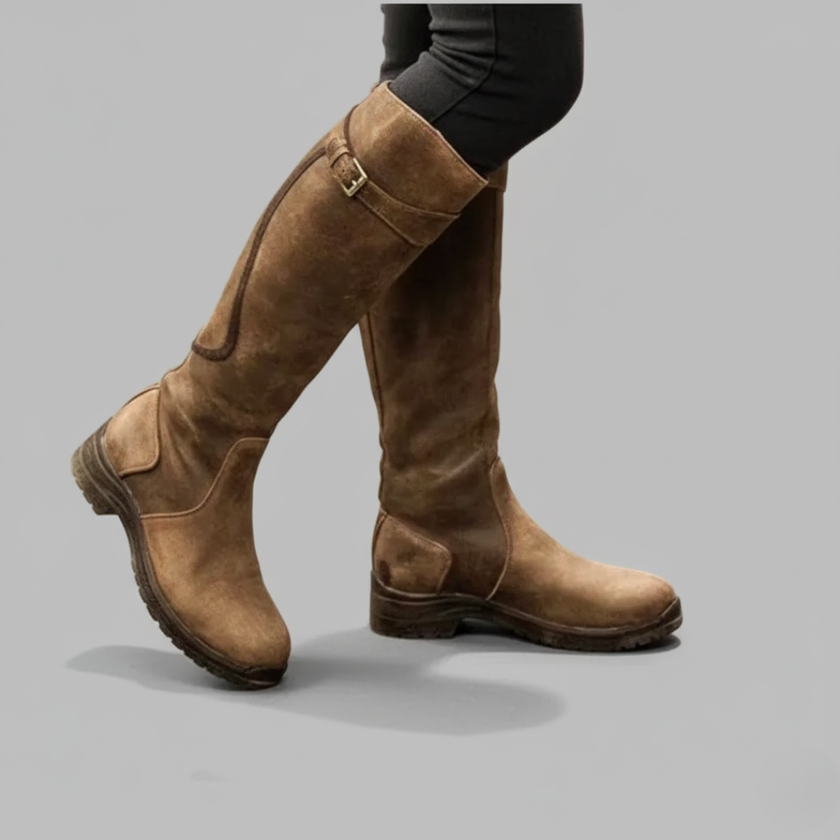 Orthopaedic Leather Boots Black