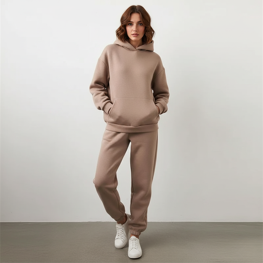 Casual Hoodie And Jogger Set