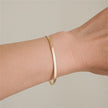 Clara | Elegant 14K Gold Herringbone Chain Bracelet