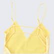 Isabella - Sunny Straps Satin Butter Yellow Dress
