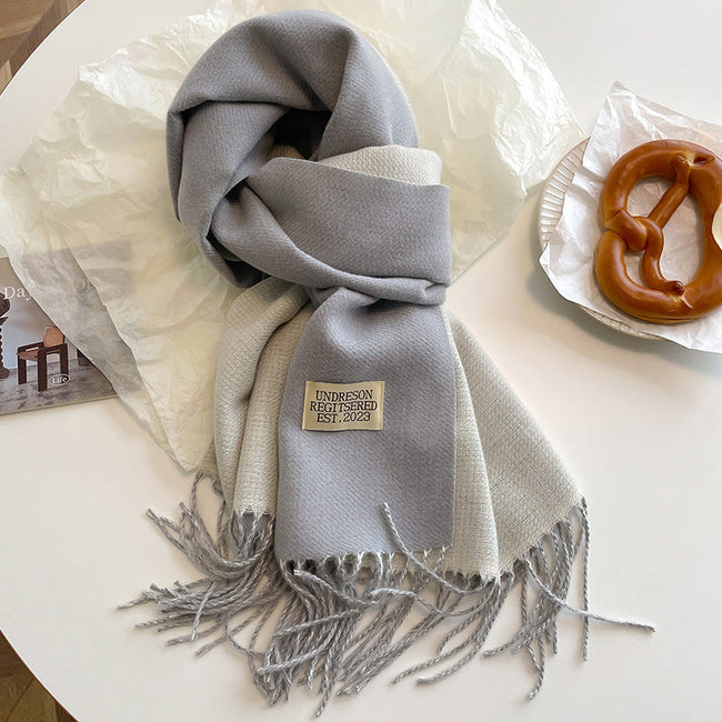 Hazel - Ursula - Soft Reversible Scarf with Cashmere Feel