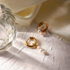 Uneven Pearl Drop Earrings