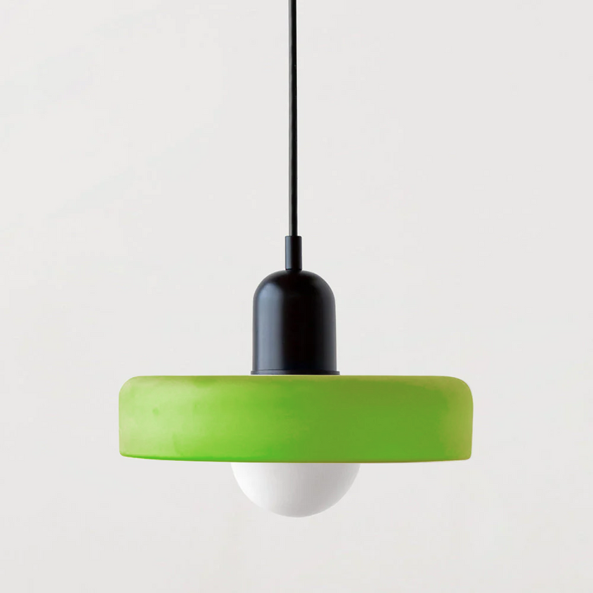 Colorful Glass Pendant Lamp with Adjustable Suspension