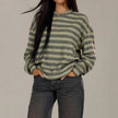 Striped Knitted Pullover Sweater