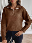 Chic Half-Zip Sweater - 1