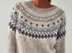 Warm Norwegian Pattern Pullover - 2