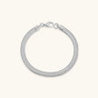 Clara | Elegant 14K Gold Herringbone Chain Bracelet