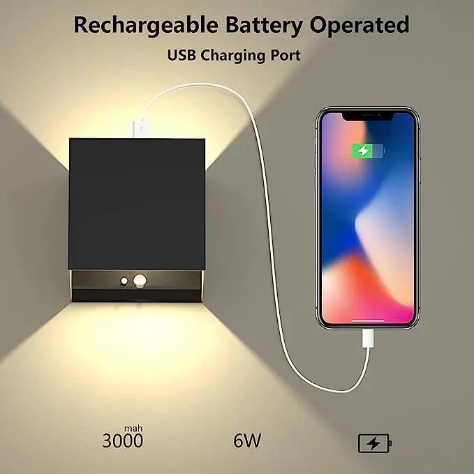 Endless Cube | Cordless Wall Light with Rechargeable Battery