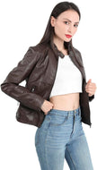 Mia – Women’s Leather Jacket Stylish Biker | Classic Moto Coat 33
