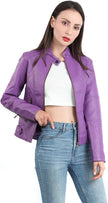 Mia – Women’s Leather Jacket Stylish Biker | Classic Moto Coat 21