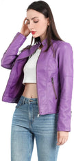 Mia – Women’s Leather Jacket Stylish Biker | Classic Moto Coat 22