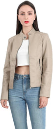 Mia – Women’s Leather Jacket Stylish Biker | Classic Moto Coat 15