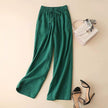 FJØRNA lightweight summer trousers for women with relaxed fit, drawstring waist, and side pockets, ideal for casual wear