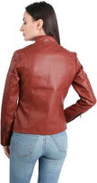 Mia – Women’s Leather Jacket Stylish Biker | Classic Moto Coat 6