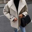 Loose Wool Coat Gray