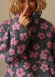 Cozy Floral Fleece Pullover - 6