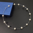 Elegant Large Pearl Hoop Earrings