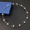 Elegant Large Pearl Hoop Earrings