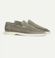Matte Suede Slip-On Loafers - 6