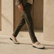 FJØRNA men's suede slip-on loafers, stylish and comfortable shoes with a sleek design and smooth suede finish.