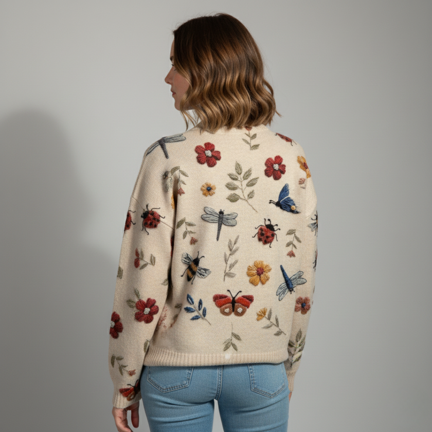 Floral Knit Pullover