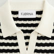 Men's striped T-shirt from FJØRNA featuring a casual fit and bold horizontal stripe pattern.